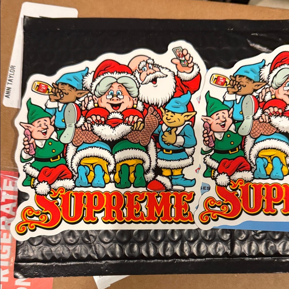 Supreme Holiday Sticker Pack - Red, Green, Yellow